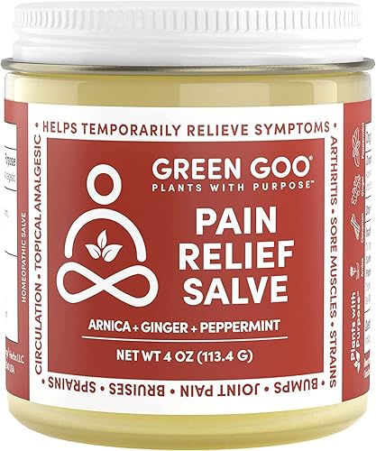 Miniatura 8 de Green Goo Crema natural para el cuidado de la piel, alivio del dolor con árnica, lata grande de 1.82 onzas