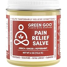Green Goo Natural Skin Care Salve, Pain Relief with Arnica,1.82 Ounce Large Tin