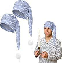 Eurzom 2 Pcs Mens Night Hat Adjustable