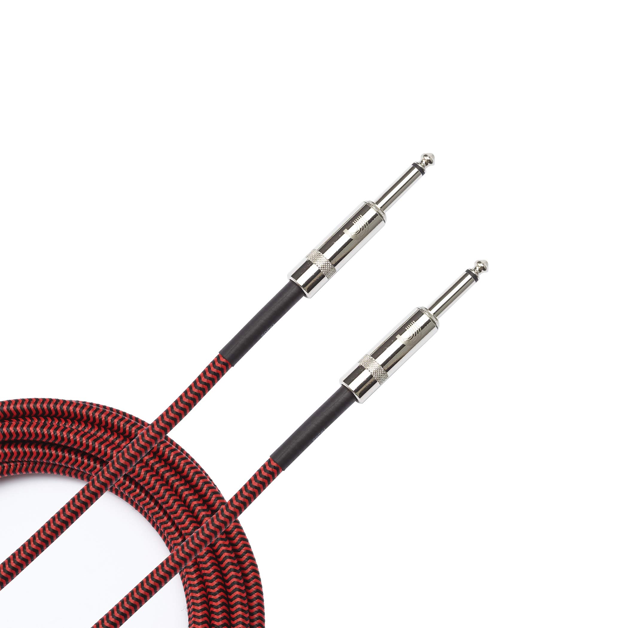 D'Addario Câble instrument tressé, 6 m - rouge