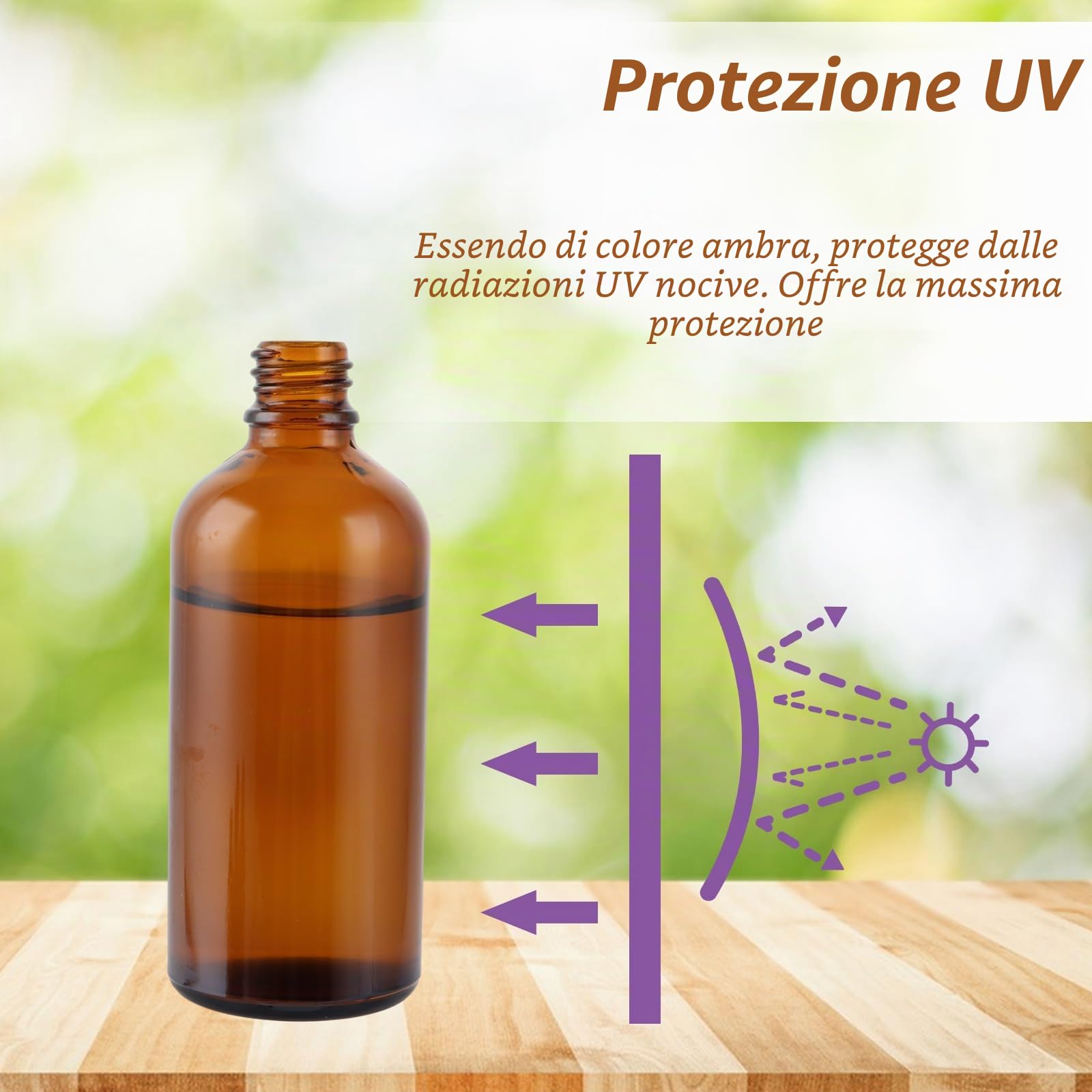 DAJAVE 24 flaconi per contagocce da 100 ml, in vetro marrone, set di bottiglie da farmacia, con gocciolatore, piccole bottiglie di vetro con tappo a vite