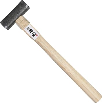 KAKURI Carpenter Hammer GENNO 10.5 oz 300g Japanese Cypress Wood Handle, Woodworking Hammer Tool for Chisel, Plane, Nail, Heavy Duty Japanese Carbon Steel Square Head Sivler, Made in JAPAN