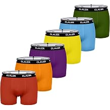 Men's Cotton Boxer Shorts 6 Pack Soft Breathable