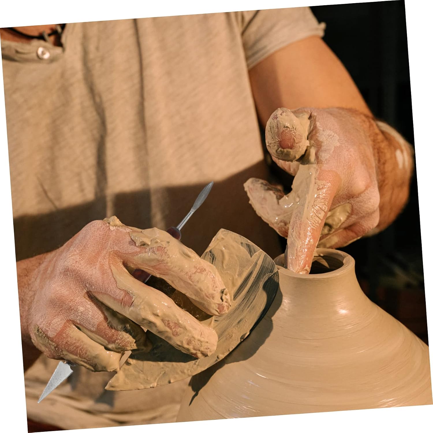 OSALADI 1set Pottery Tools Clay Sculpting Kit for Carving Modeling and Shaping Versatile Clay Sculpting Tools for Beginners and Professionals