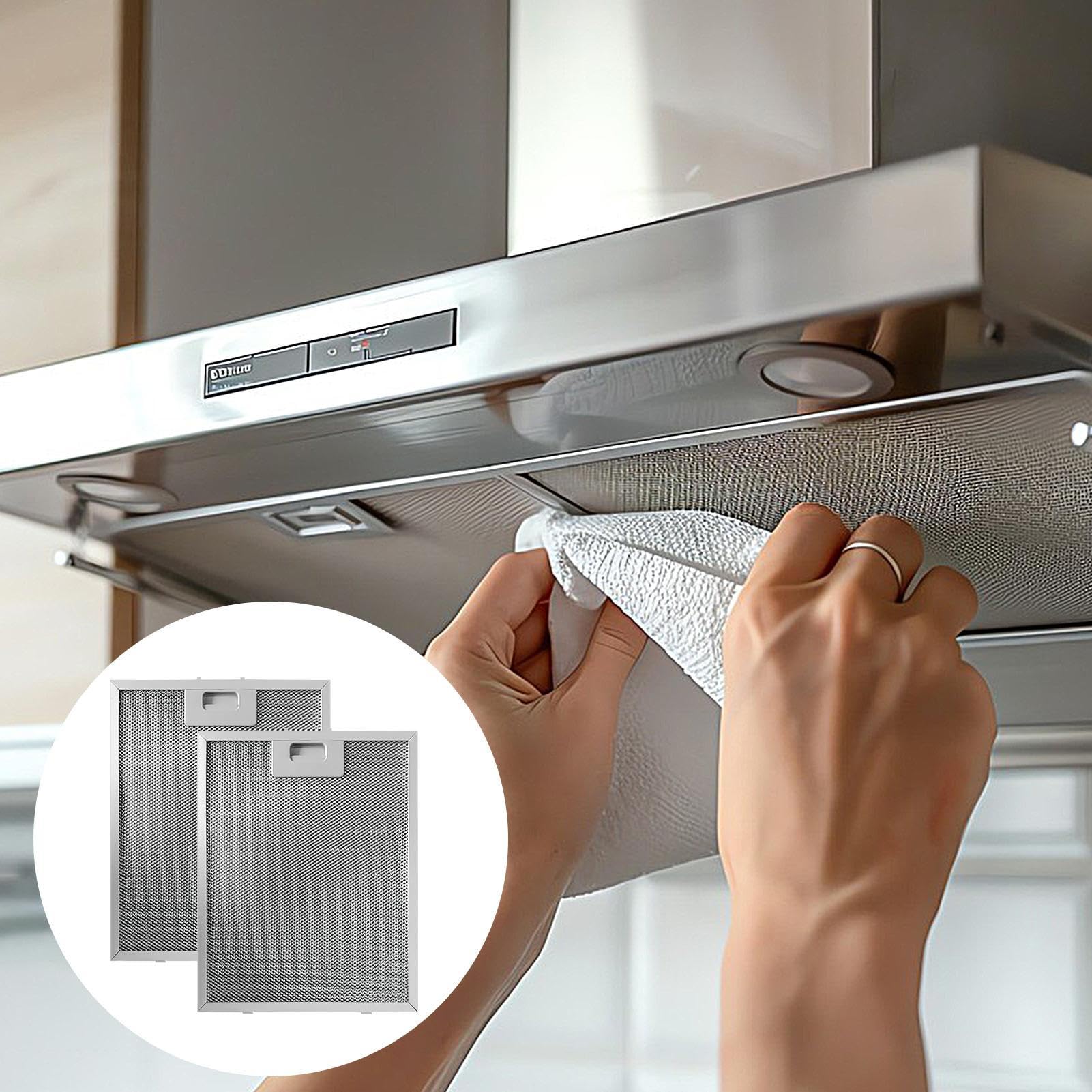 Filtro Per Cappa Da Cucina In Alluminio 300x400 Mm - 5 Strati Antigrasso, Ricambio Universale Per Cappa