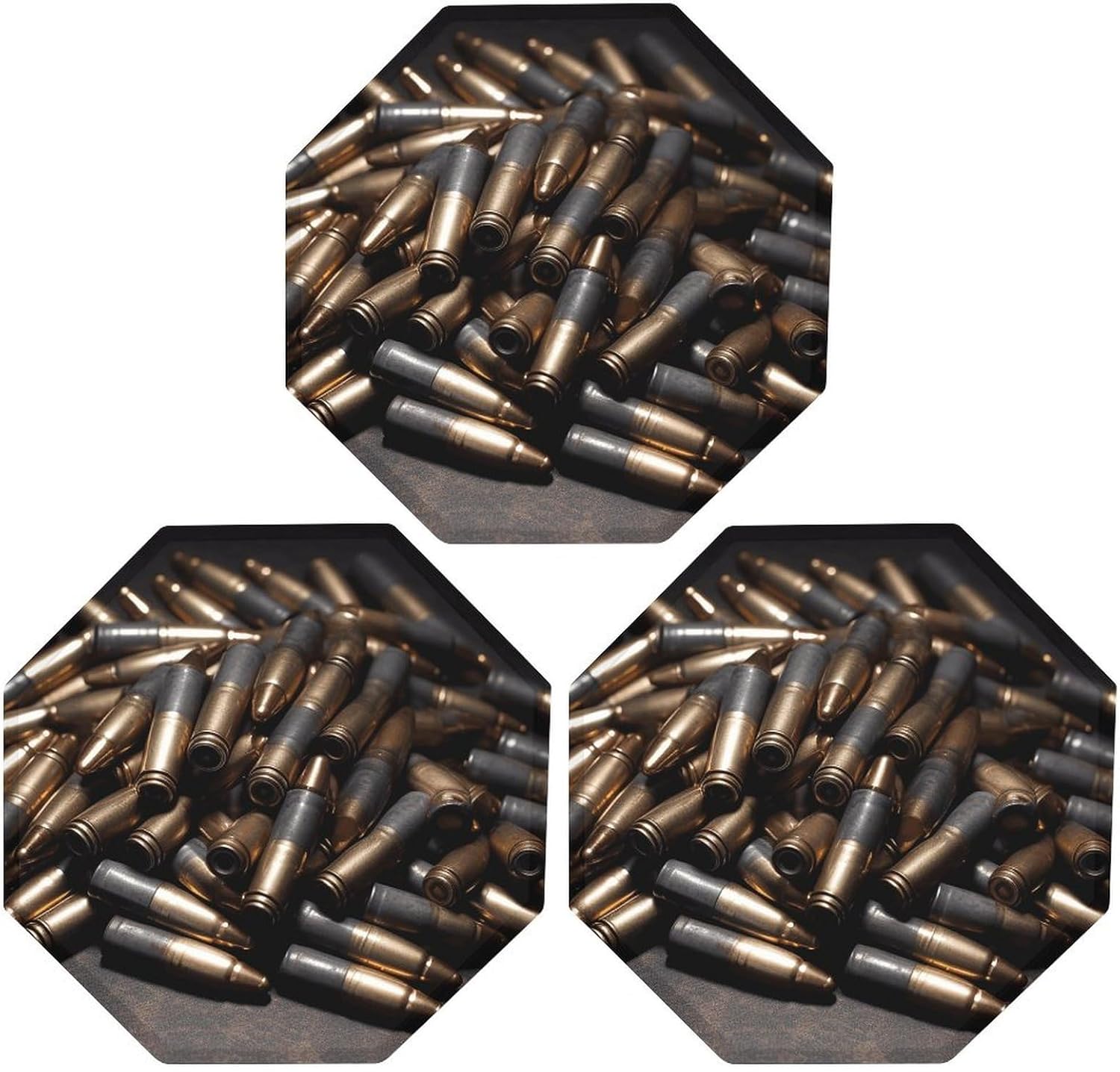 Ctagon Metal Sign for Home, Modern Display Plate for Kitchen, Bullet Plates Accent Hanging Wall Decorations 3PCS for Living Room, Bedroom, Hallway, Hotel