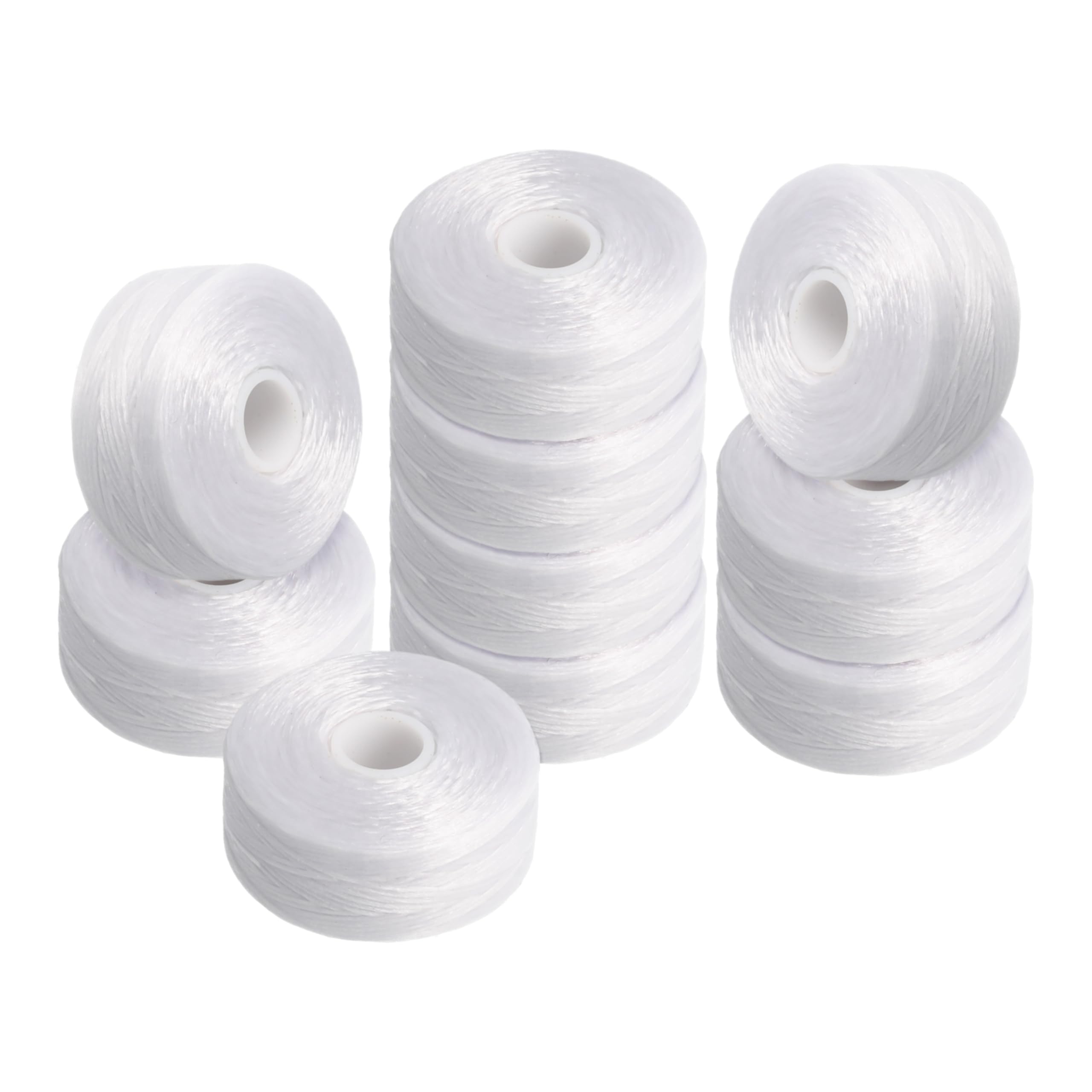 Fil de nylon pour perles anti effilochage blanc taille D 0,3 mm résistant