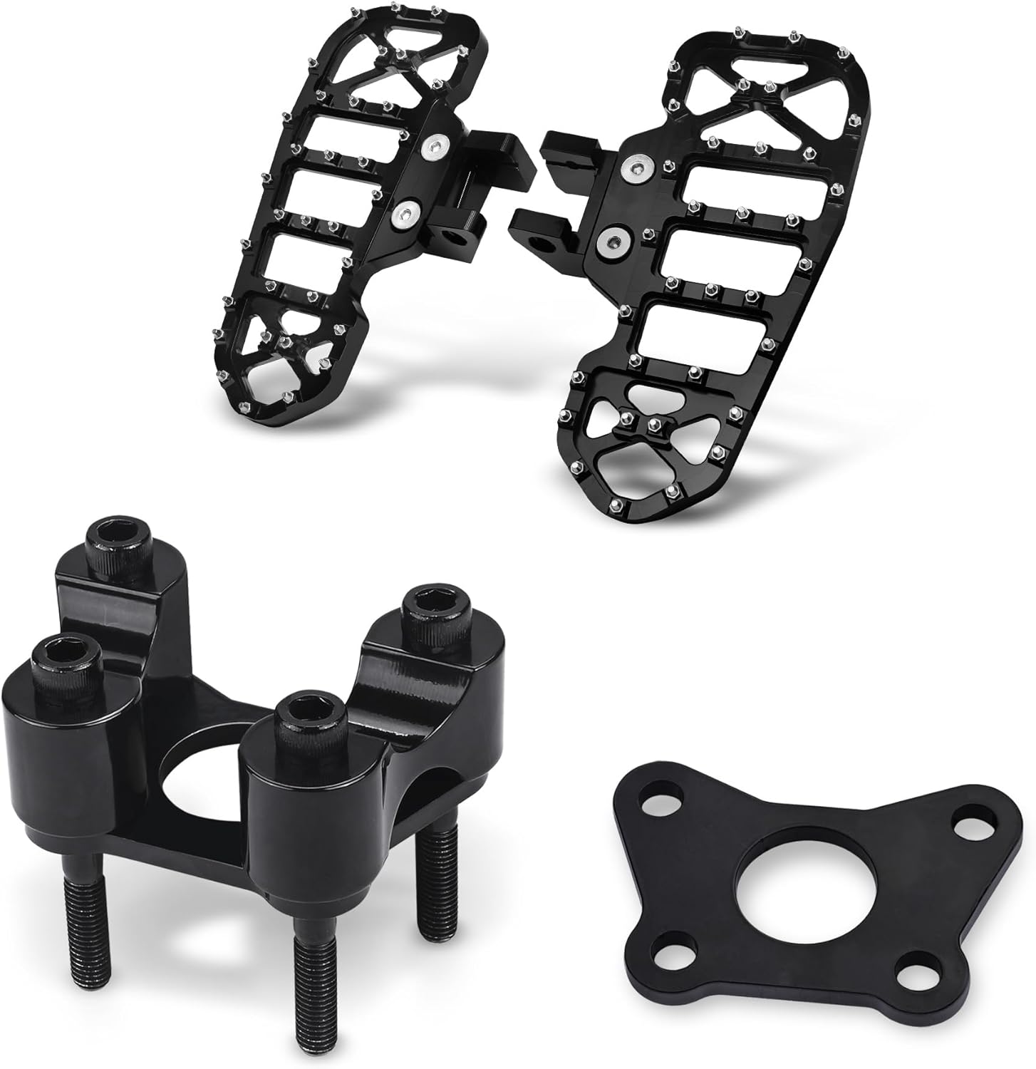Driver Floorboards Screw Shape (Black) & Handlebar Riser Kit (A) for Can Am Spyder F3/F3S/F3T 2015-2025