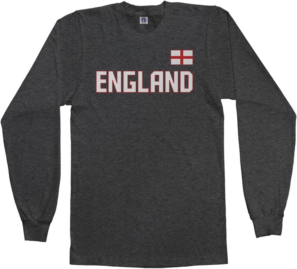 Threadrock Men's England National Pride Long Sleeve T-Shirt