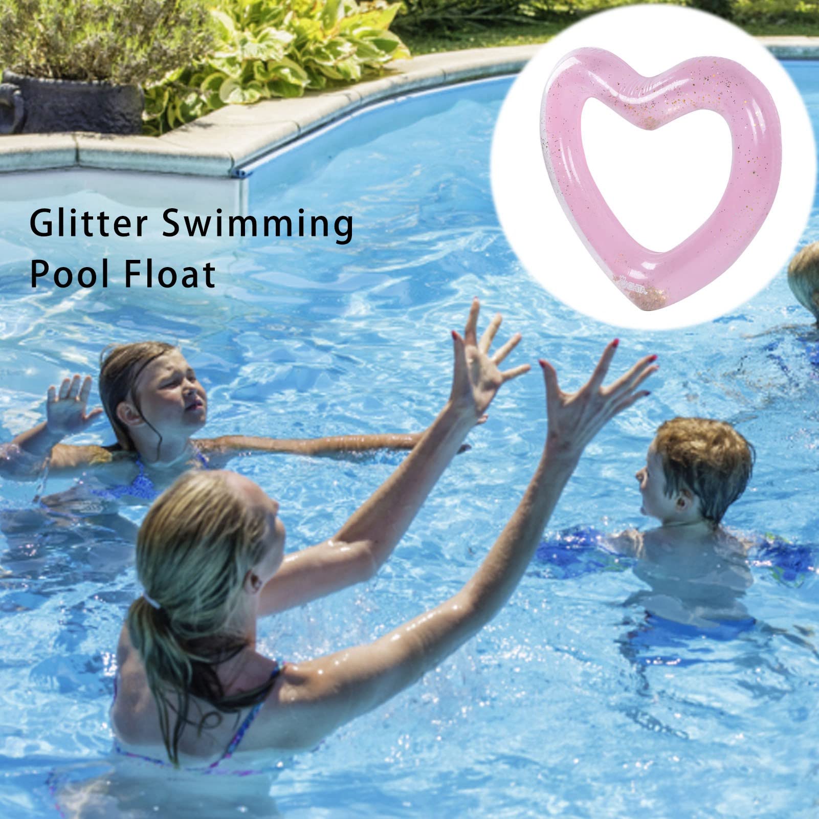 heart shaped pool inflatable