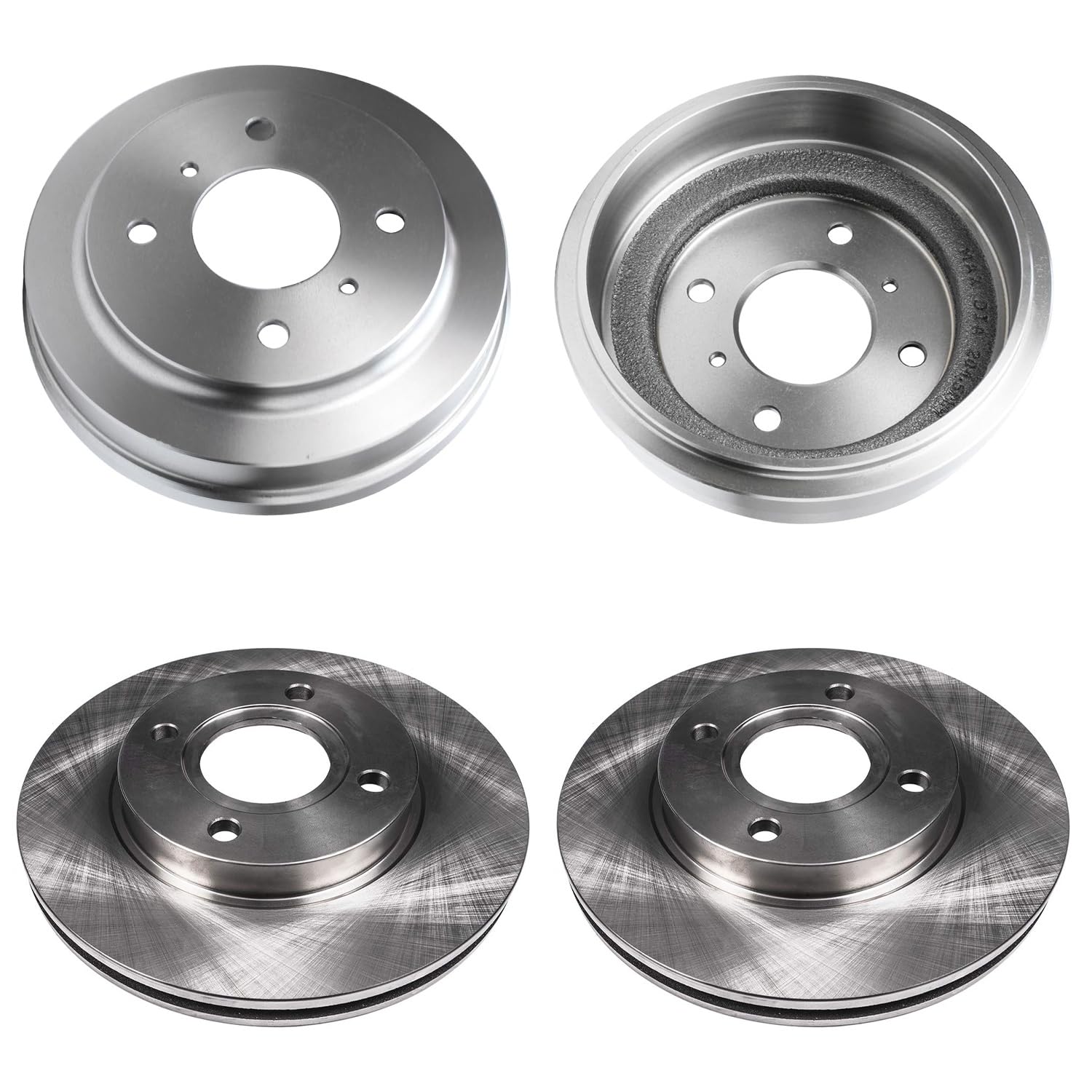 Detroit Axle - 1.8L Brake Rotors Drums for 2000-2006 Nissan Sentra Front