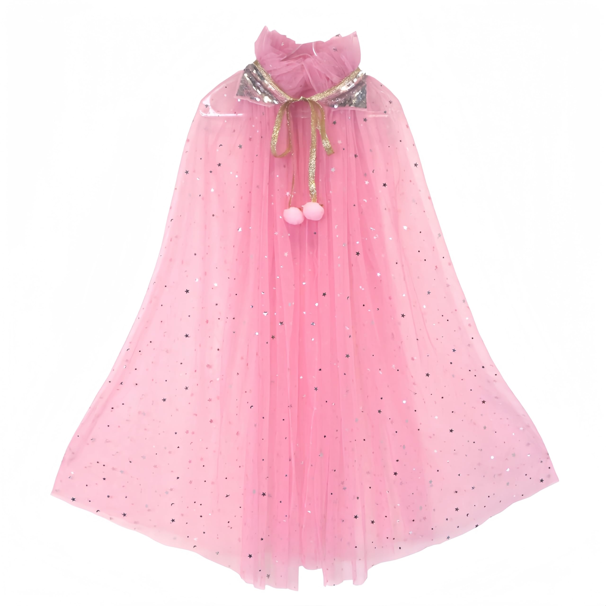 Proumhang Cape à Capuche En Tulle Pour Filles Cape En Maille Cape