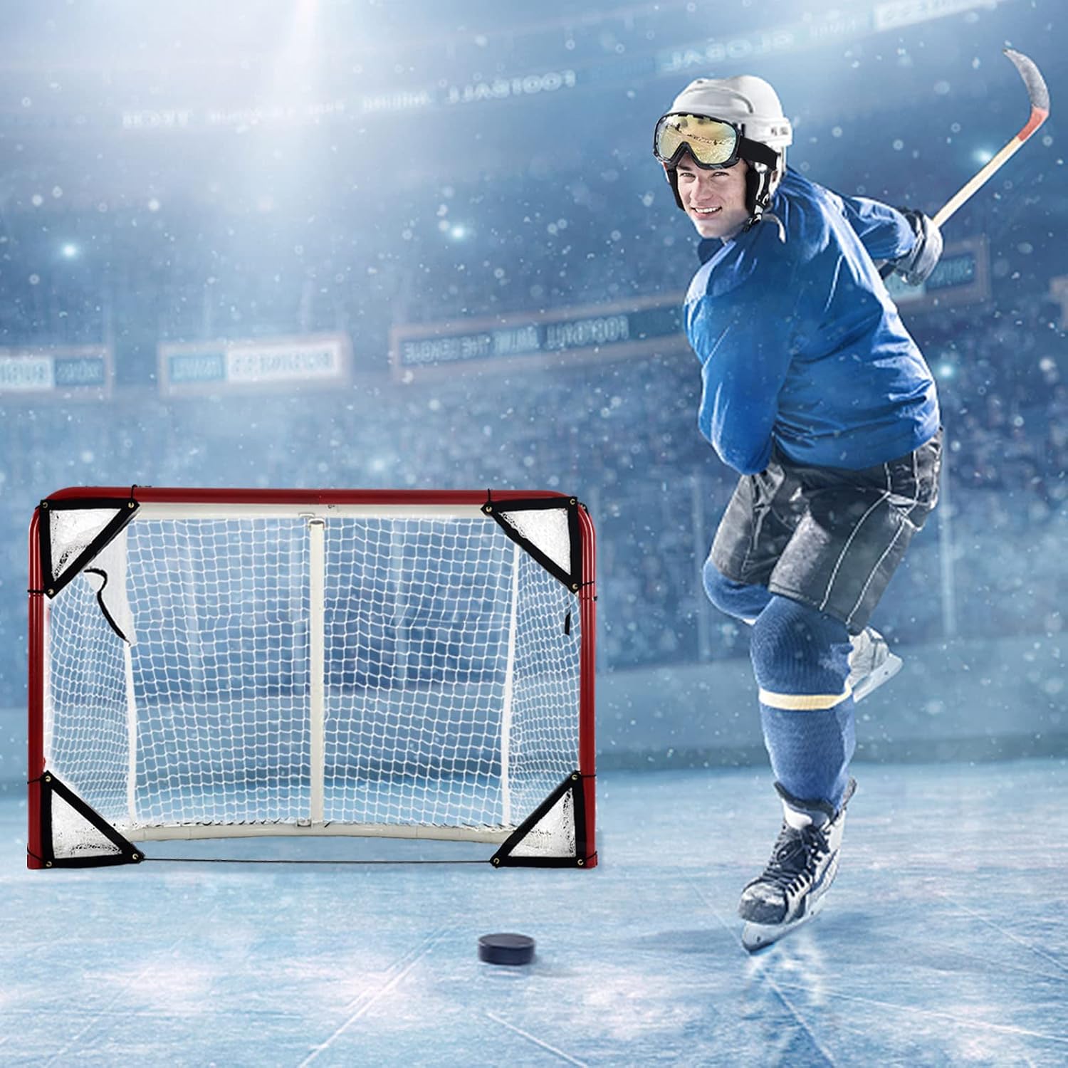ANDGOAL Ice Hockey Goal Target - Hockey Corner Targets, Durable Hockey Goal Target, High Impacted Street Hockey Goal Targets for 6X4FT Steel Field Hockey Goal : Sports & Outdoors