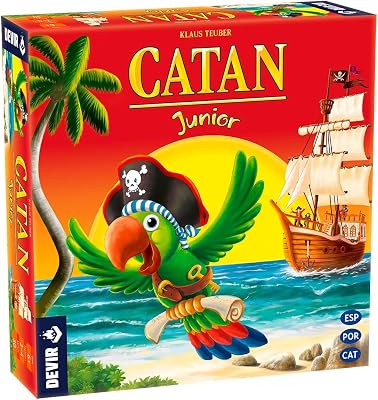 Devir – Catan Junior, gioco da tavolo in spagnolo catalano e portoghese, gioco da tavolo per bambini, 6 anni, gioco in famiglia, divertente (BGCATJU)