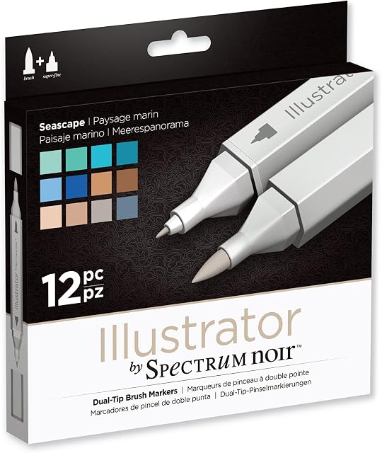 Spectrum Noir Illustrator (12Pc) - Seascape, Pack of 12 , SPECN-IL12-SEA