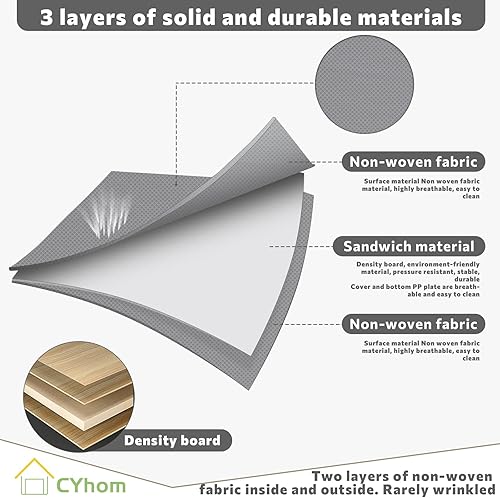 Miniatura 6 de Contenedores de almacenamiento debajo de la cama con tapas, paquete de 2 contenedores de almacenamiento plegables y apilables, organizador de