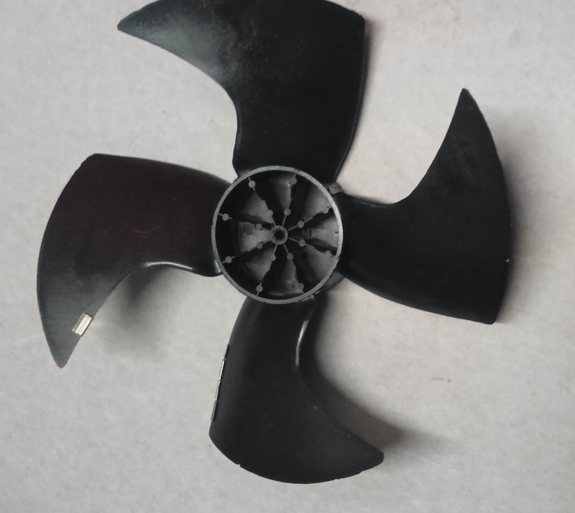 4 Leaf Air Conditioners Fan Blade Black Colour 16 inch Hole Dia:10mm 00-6 1