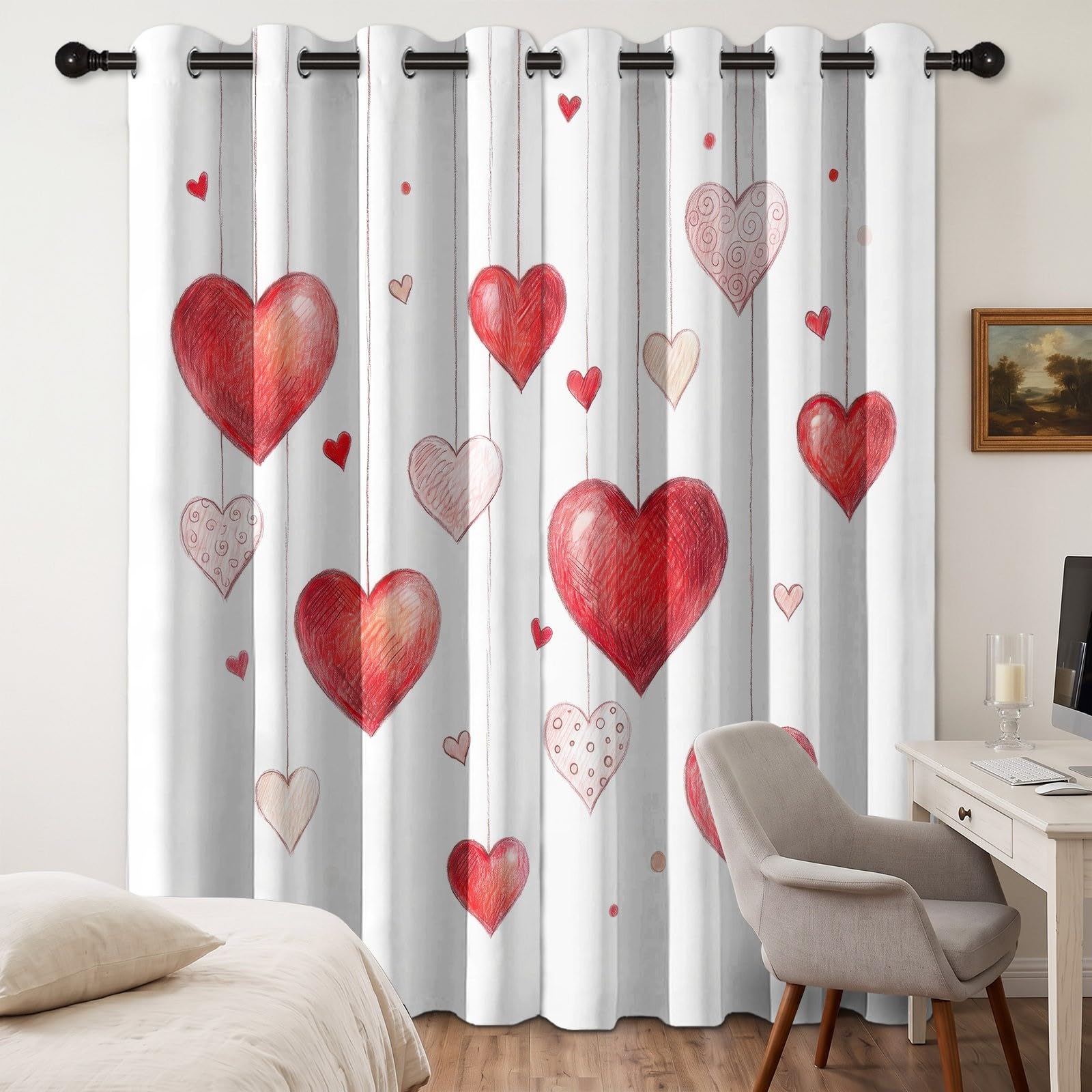 Tende oscuranti moderne, 138 x 117 cm (altezza x larghezza), set da 2 pezzi
