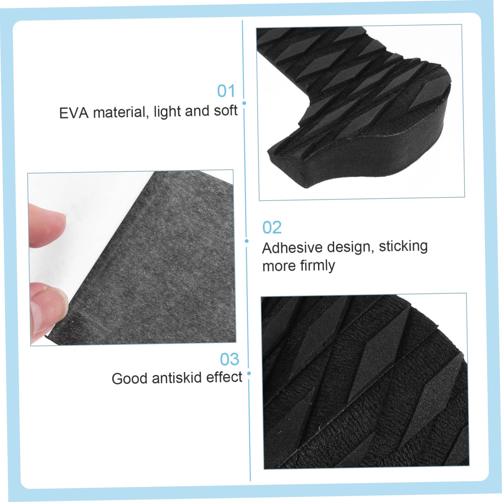 Yardwe 9stücke Surfboard Anti-rutsch-Pads Teilig Selbstklebende Traction Pads Für Optimalen Grip Vielseitig Einsetzbar Für Surfer Und Paddleboard-Fans Für Anfänger Und Profis