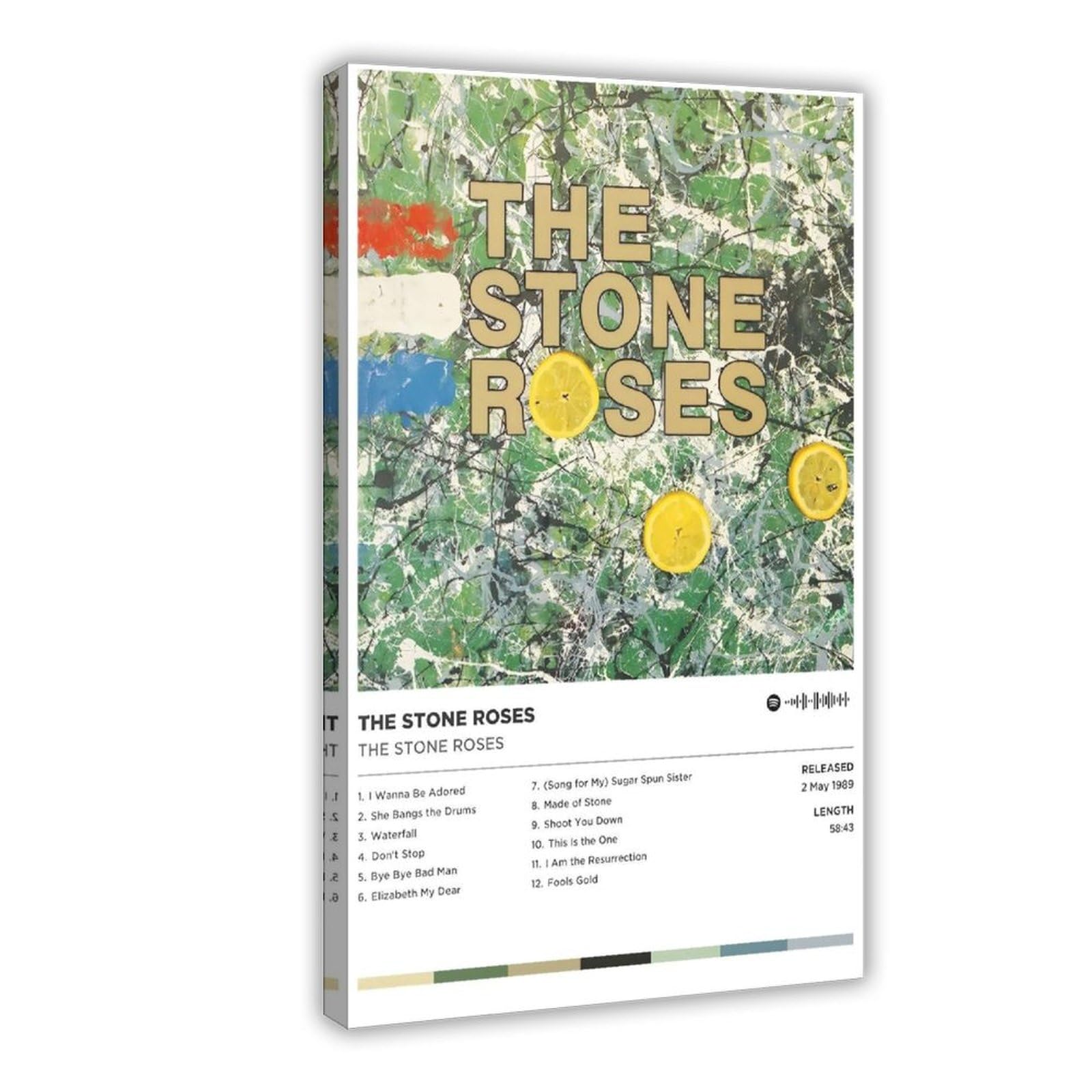 SFQQE The Stone Roses Poster Canvas Poster Bedroom Decor Landscape Office Room Decor Gift 16x24inch(40x60cm)