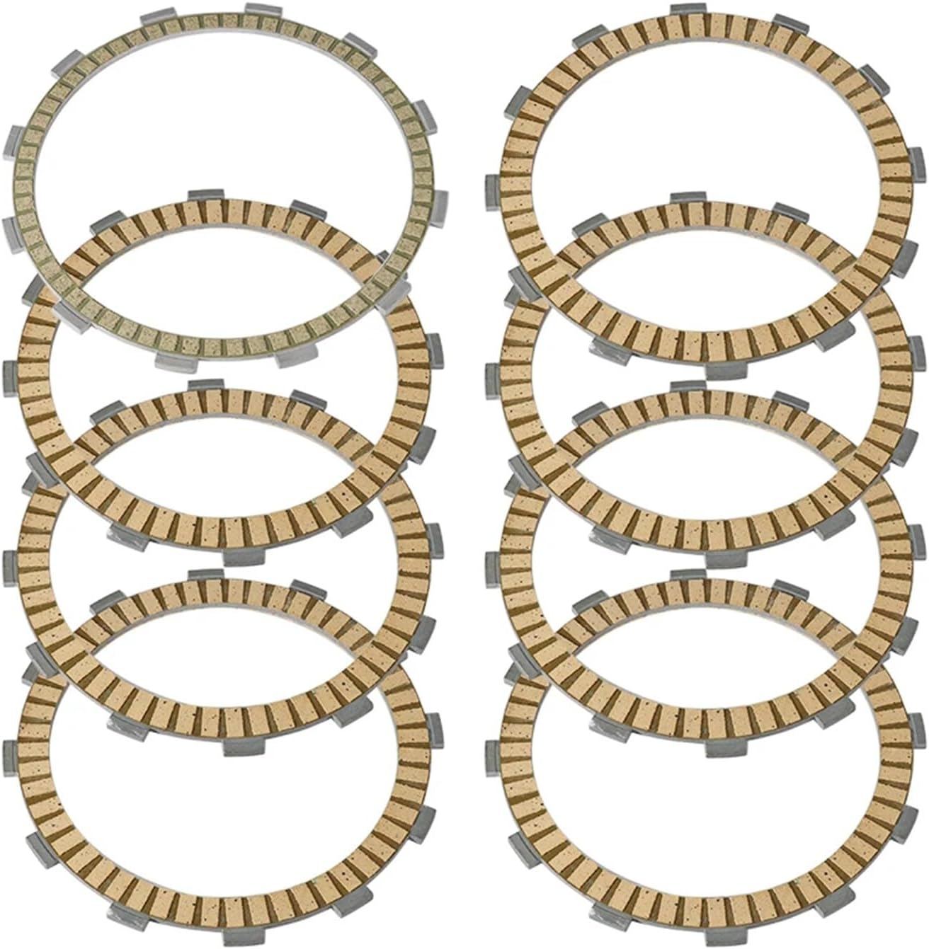 Clutch Friction Disc Plate Kit for HA GL1800 Gold Wing, F6B Bagger, NRX1800 Valkyrie Rune - OEM Replacement Parts