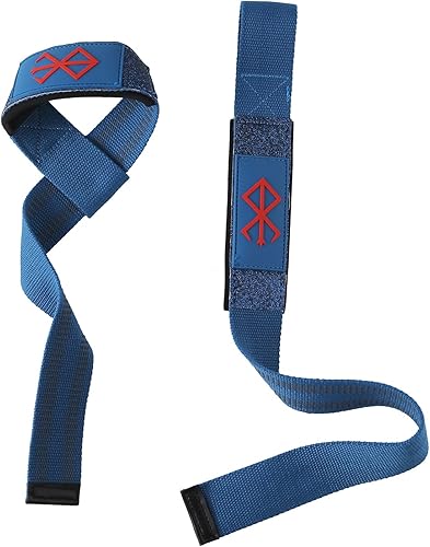 Miniatura 1 de Berserk Anime - Correas de levantamiento de pesas (1 par) - Correas de muñeca para levantamiento de pesas - Correas de levantamiento de pesas para