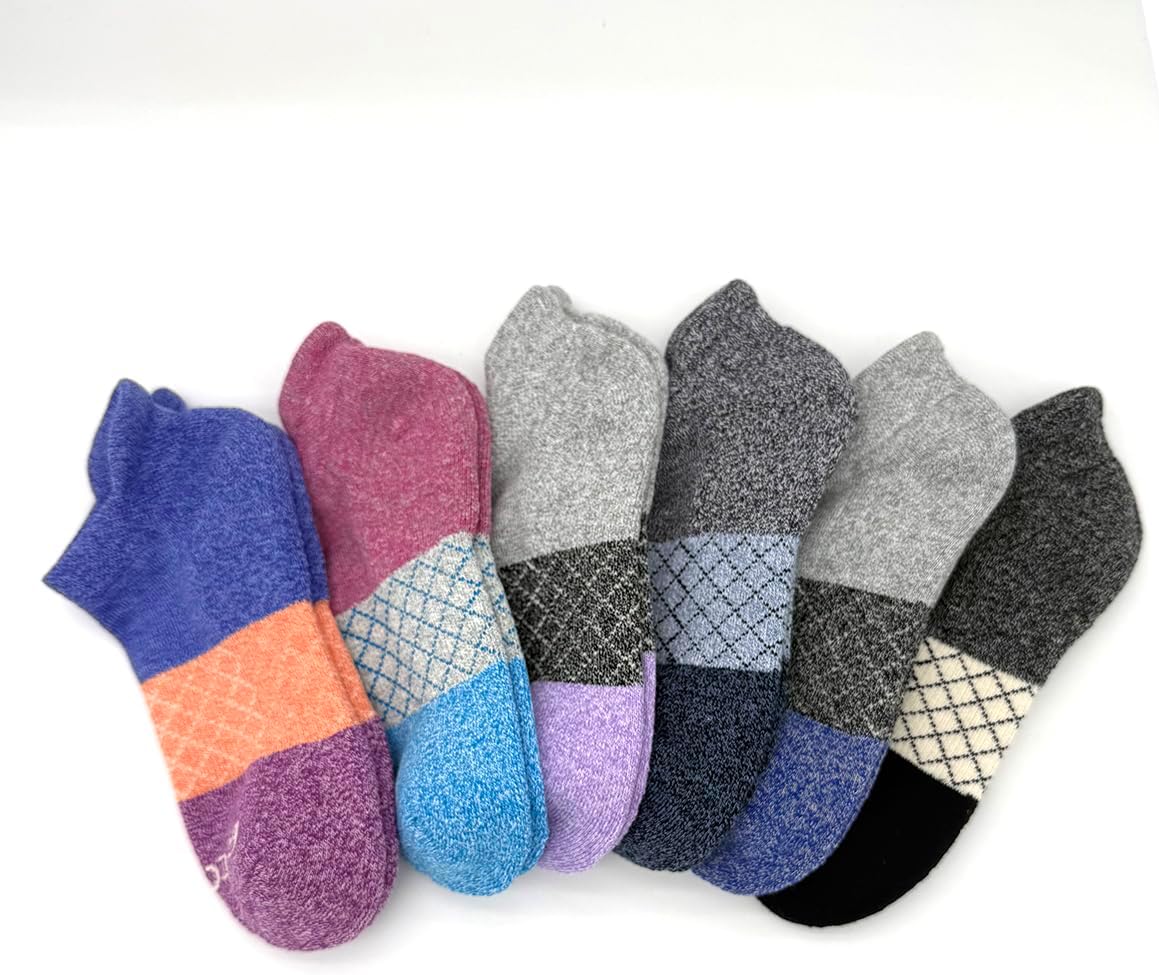 bataidis Women's Casual Ankle Socks Low Cut Athletic Socks 6 pairs