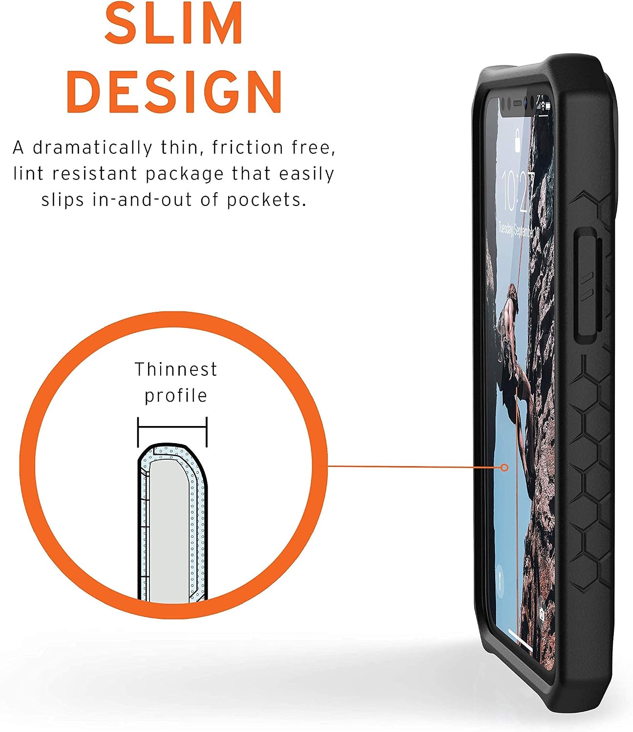 URBAN ARMOR GEAR UAG Designed for iPhone 12 Mini Case [5.4-inch Screen] Rugged Lightweight Slim Shockproof Premium Monarch Protective Cover, Black