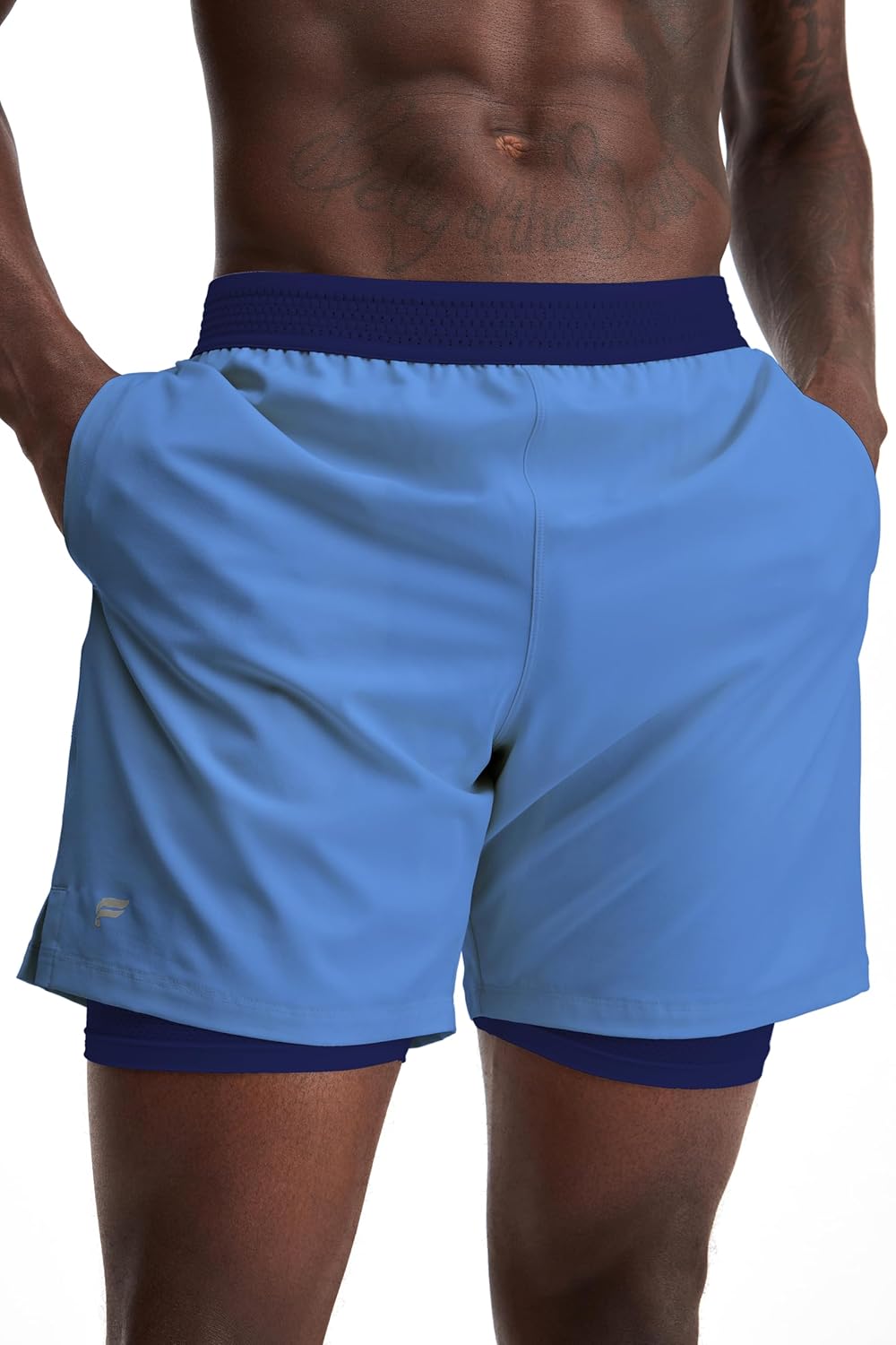 Fabletics Men’s The Fundamental Short (Lined), Workout, Running, Training, Gym, Yoga, Ultra Lightweight, Athletic