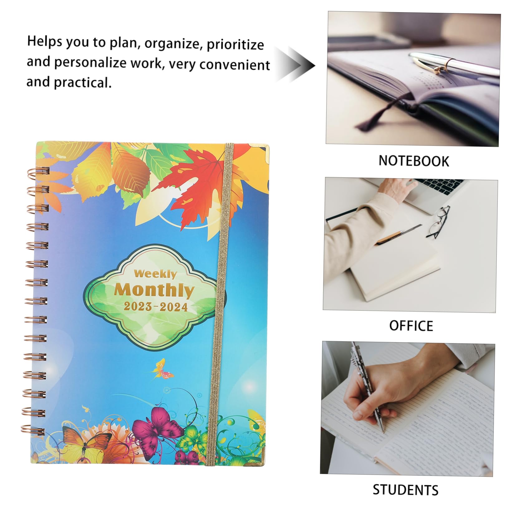 SEWACC 5stücke Spiral Notizbuch Für Akademische Planung Wochenplaner Für Schüler Studenten Und Büroangestellte Notizbuch Für Termine Und Aufgaben