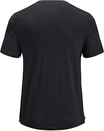 Poriff Men's Post Shoulder Surgery Recovery Shirts Full Tear Away Short Sleeve Snap Chemo Port Access Shirt
