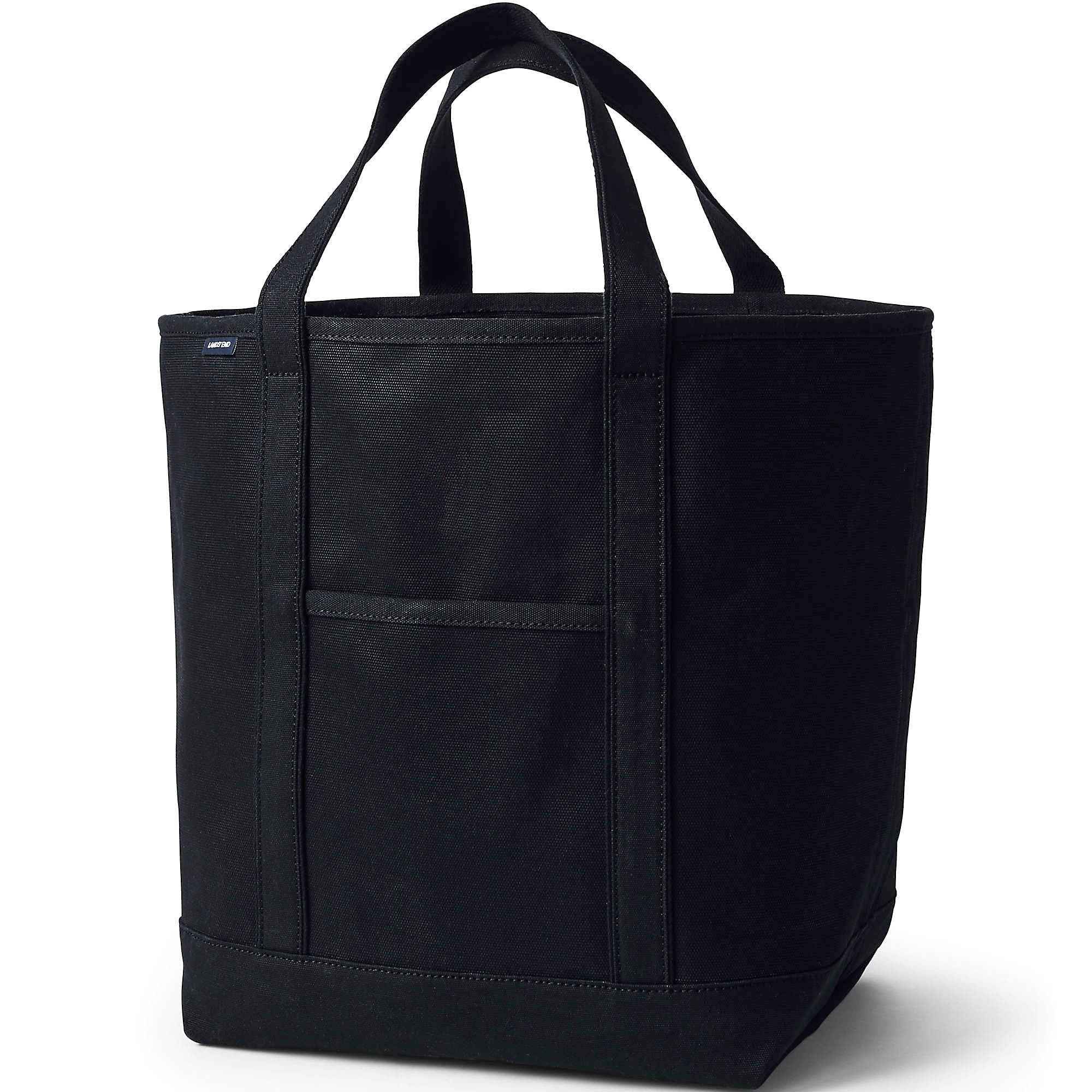 Lands' End Open Top Canvas Tote Bag