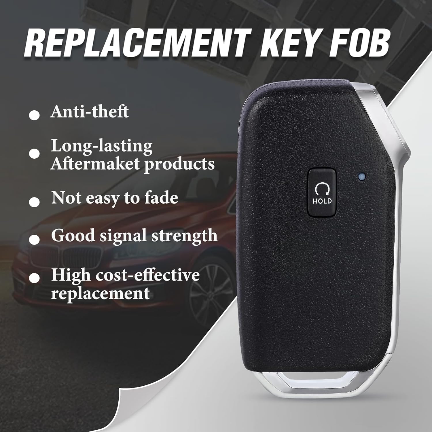 Keyless-Go Smart Remote Key Fob Replacement for Kia Seltos 2021 95440-Q5400 NYOSYEK4TX1907 4 Button 433MHz