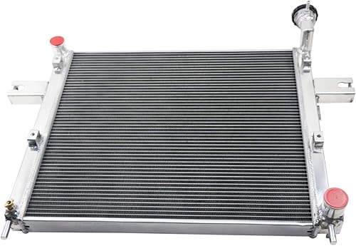 Miniatura 4 de STAYCOO Radiador de aluminio de 2 filas para Jeep CommanderGrand Cherokee 2005-2010, 3,0 l, 3,7 l, V6, 6,1 l, V8