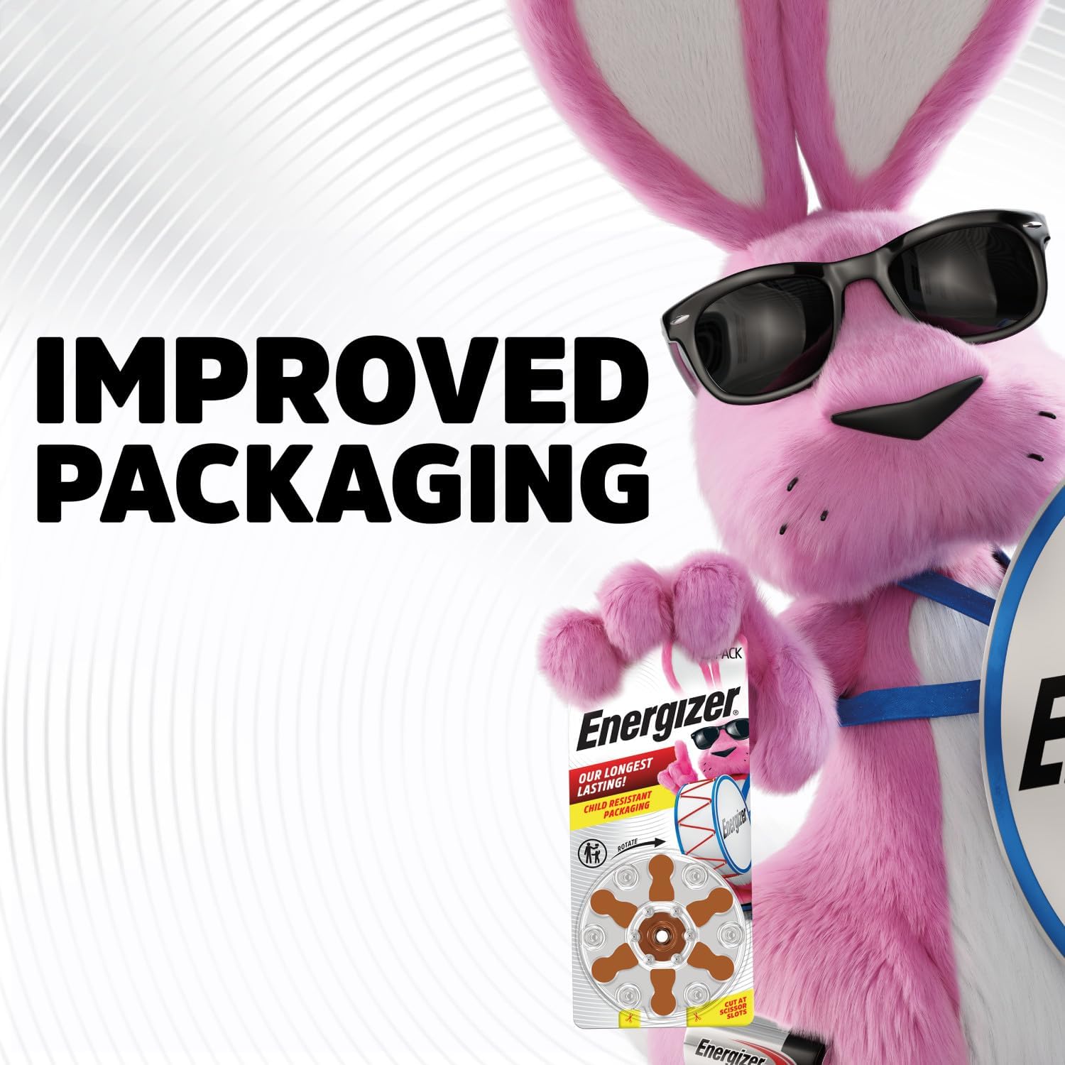 Energizer Hearing Aid Batteries Size 312, Brown Tab, 12 Pack