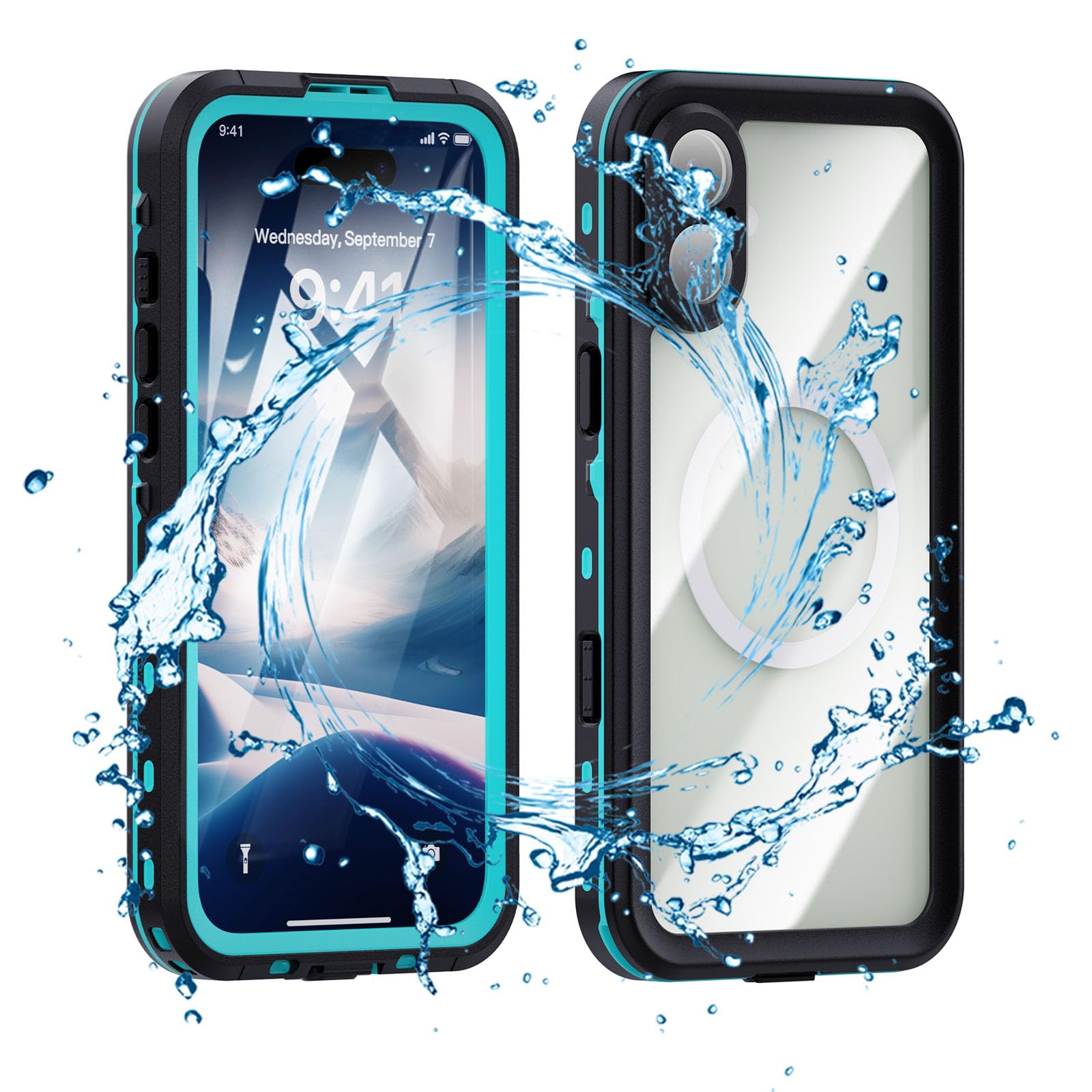 Coque étanche iPhone 16 Plus MagSafe avec vitre intégrée protection IP68 - 8