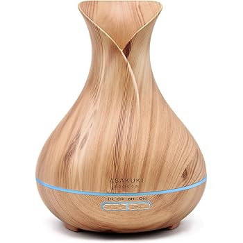 Amazon.com: ASAKUKI 400ML Premium, Essential Oil Diffuser, Quiet 5-in-1