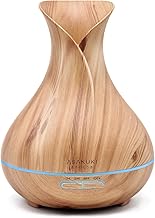 Essential Oil Diffuser, ASAKUKI 400ML Premium Quiet 5-in-1 Humidifier, Natural Home Fragrance Diffuser with 7 LED Color Changing Light and Easy to Use