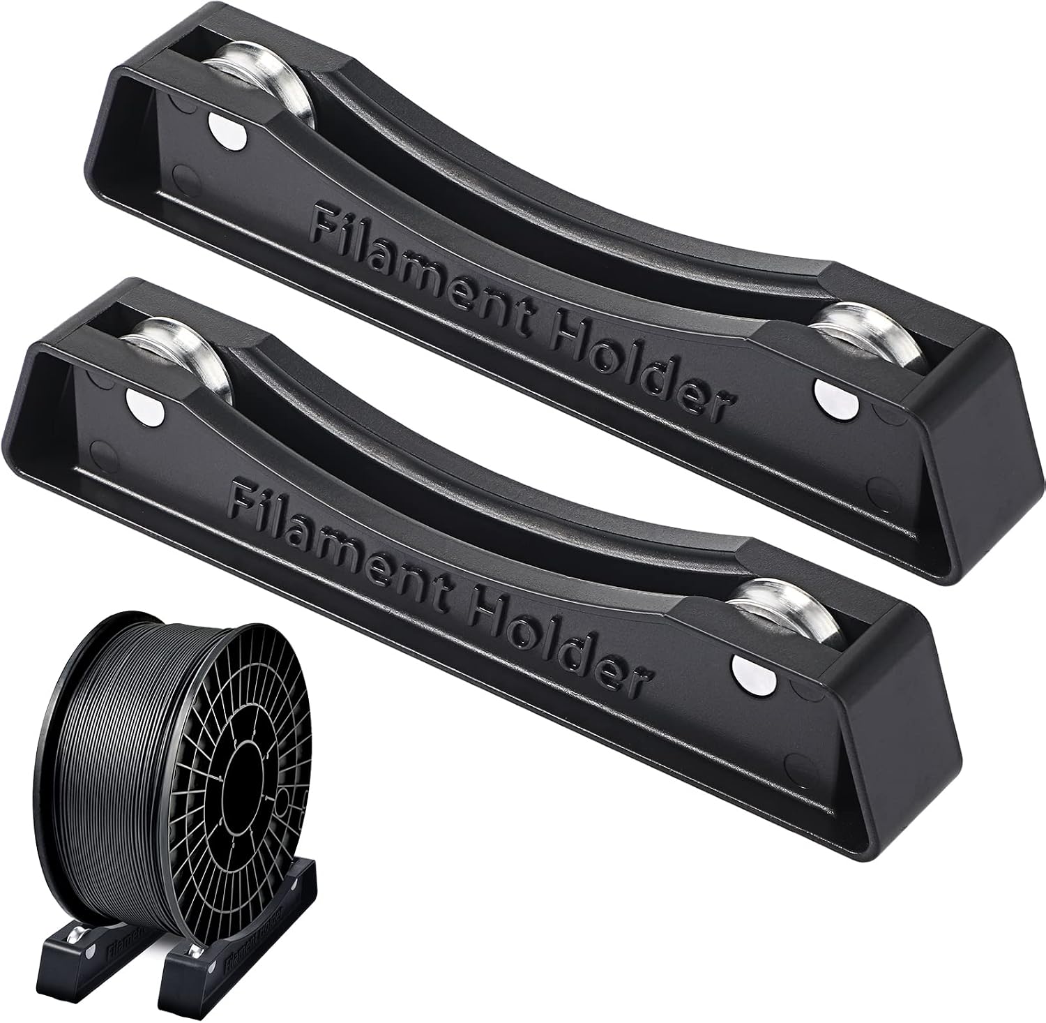 Weewooday 3D Printer Filament Spool Holder Filament Holder Fits All Spools of Any Size and All Types for PLA/ABS/TPU/Other 3D Printing Materials(6 Set)