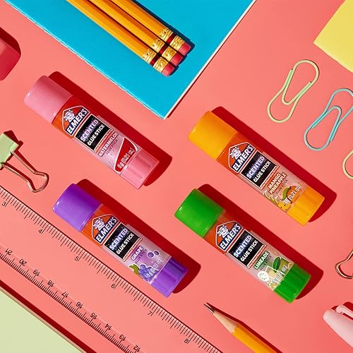 Miniatura 31 de Elmer's Barras de pegamento perfumadas, lavables, transparentes, variados, 0.21 oz, 6 paquetes de 4 (24 unidades en total)