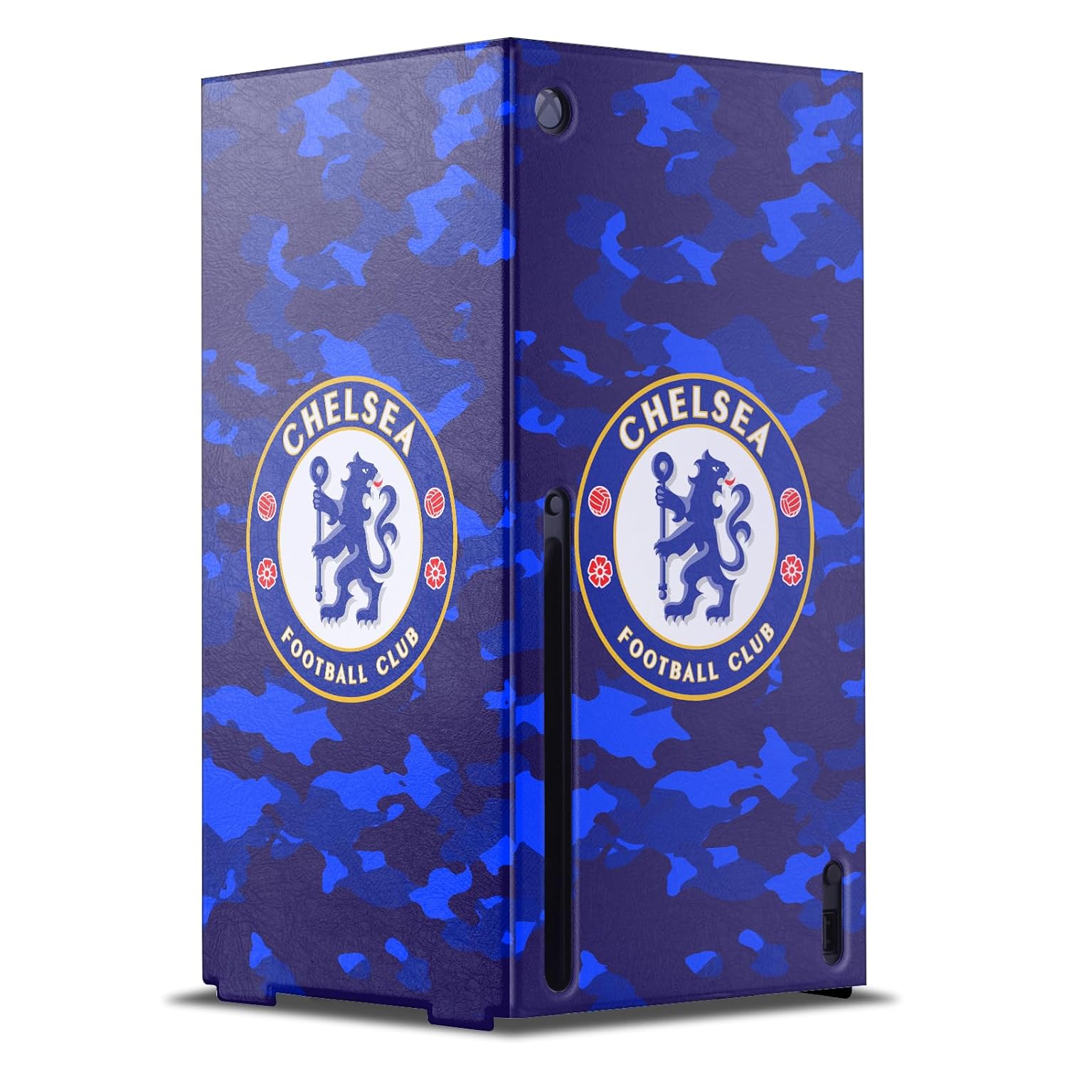 Head Case Designs Officially Licensed Chelsea Football Club Camouflage Art Game Console Wrap Case Cover Compatible With Xbox Series X