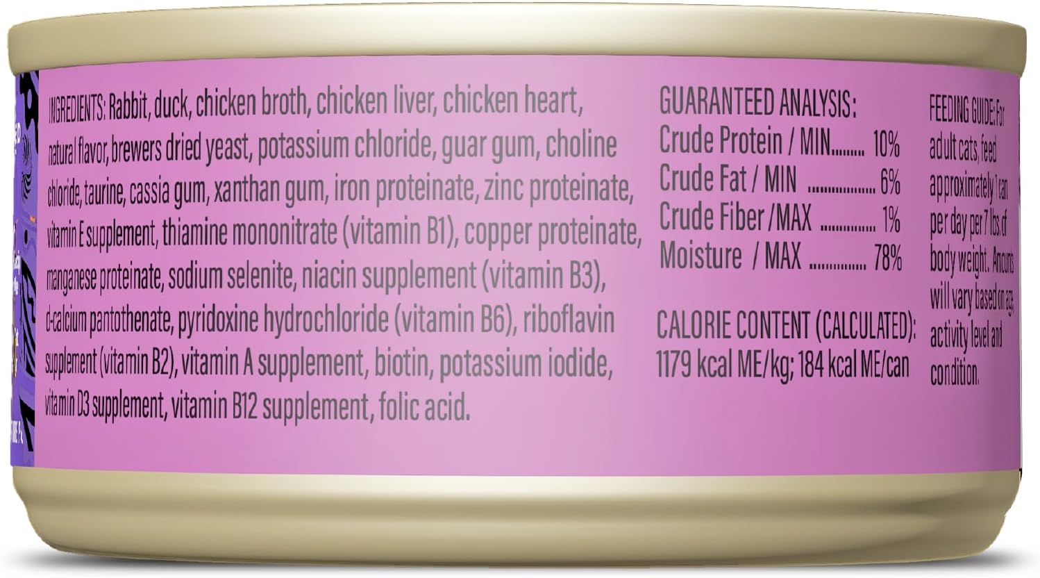 Tiki Cat After Dark Soft Pate Wet Cat Food, Dark Rabbit & Chicken Liver Recipe, 5.5 oz. Can (8 Count)