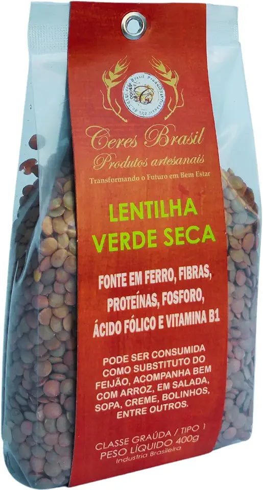 Lentilha Verde Sem Glúten Ceres 400g