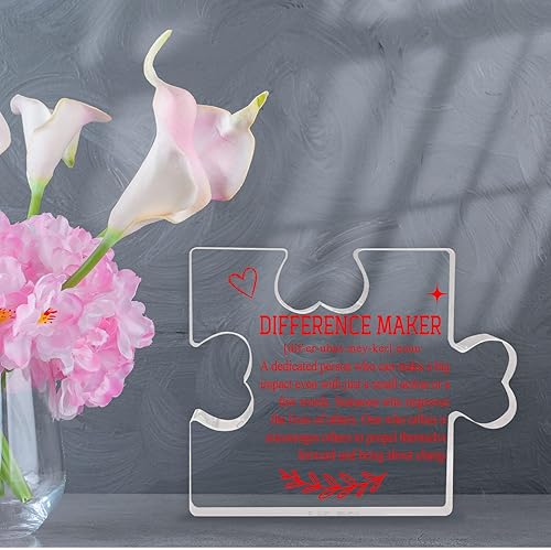 Vista 31 de Regalos de agradecimiento para jefe, regalos de agradecimiento para mentor líder, letrero de definición de líder para mujeres y hombres, letrero