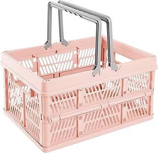 keeeper ella - Cesta plegable para la compra (23 L), color rosa nórdico