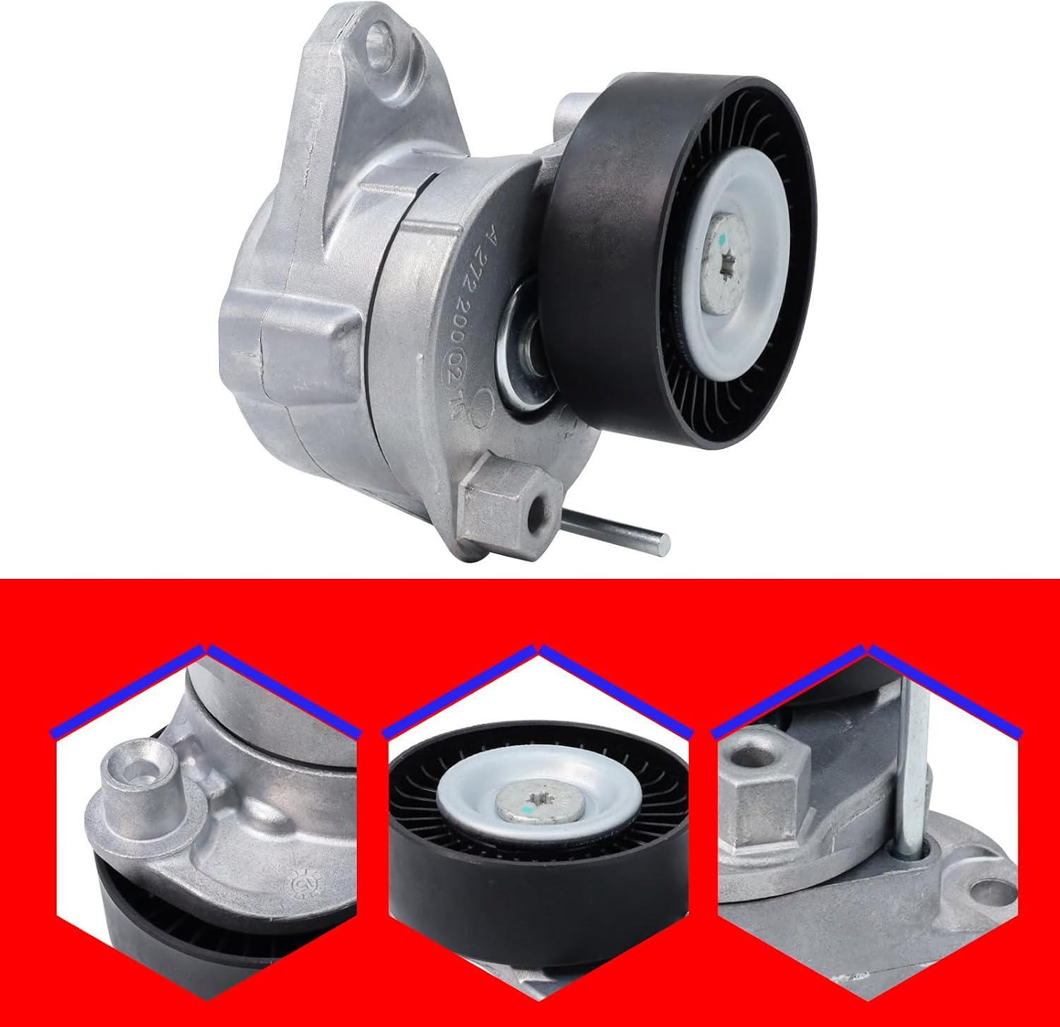 SMMS Belt Tensioner Pulley for Mercedes-Benz, for Freightliner, for Dodge, 2006-2015 Replaces OE: 2722000270