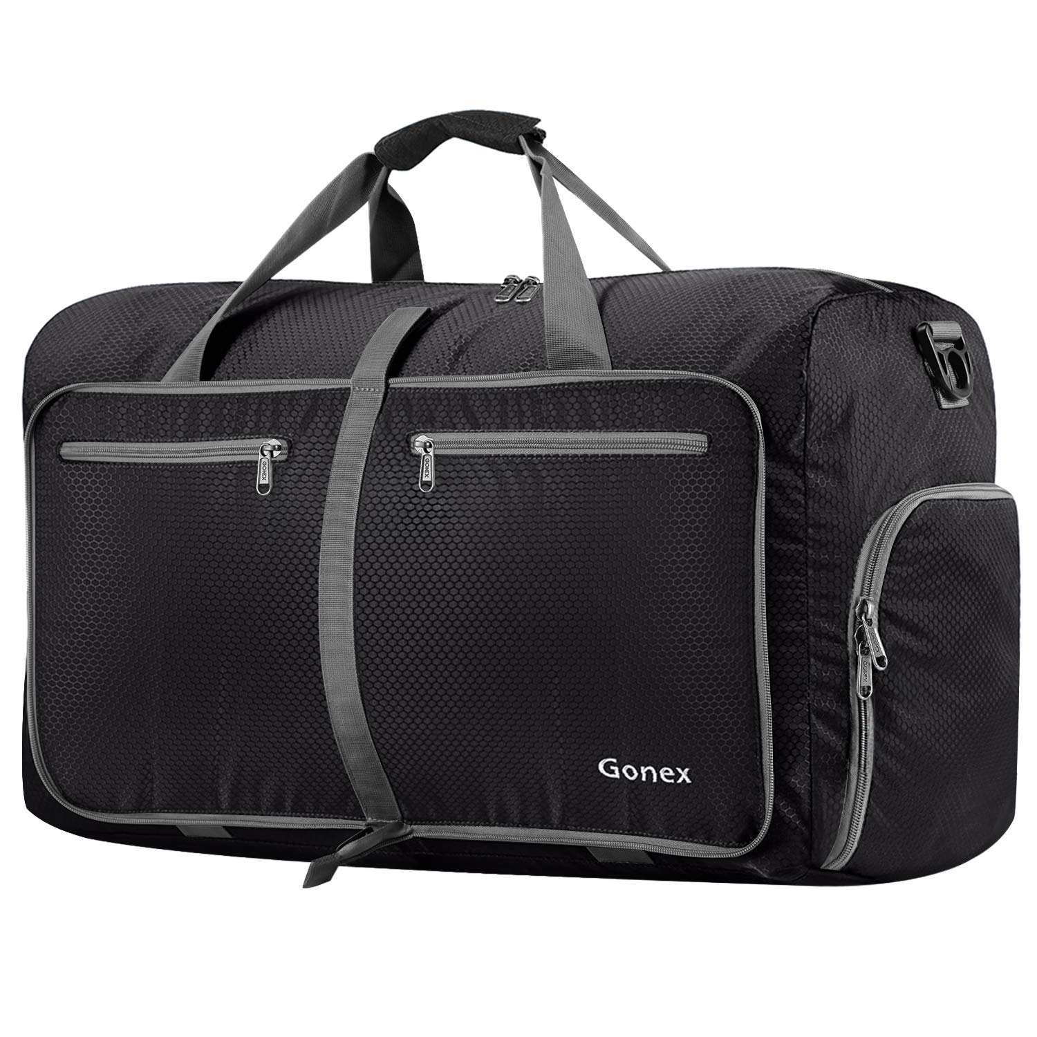 Gonex Sac de voyage / de sport / de gym léger pliable 80 l, Schwarz