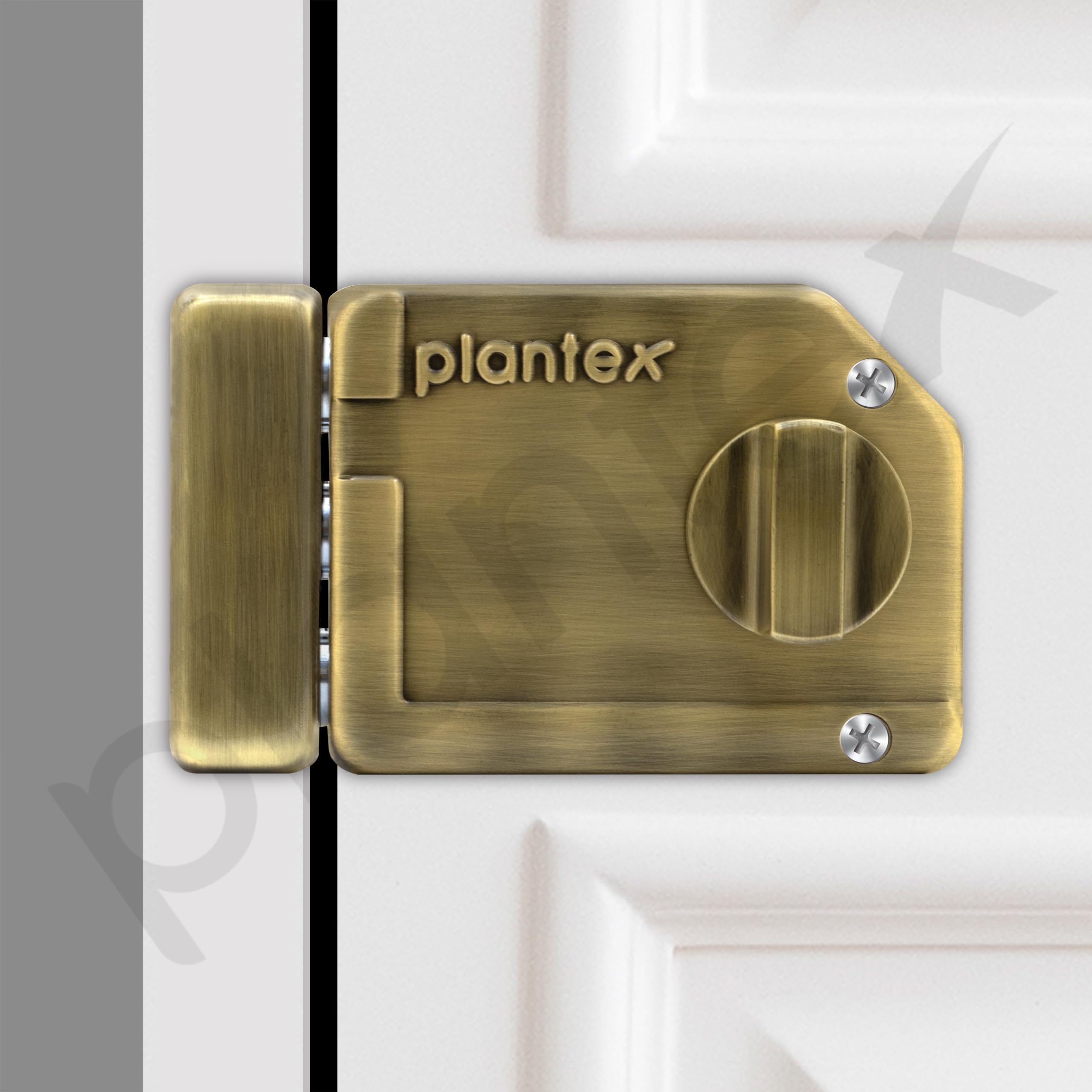 Plantex Tri-Bolt Lock for Main Door/Heavy Duty Door Lock with 4 Keys/Suitable on Single Door for Home/Office/Hotel - Pack of 1 (Brass Antique) — Amazon image 5