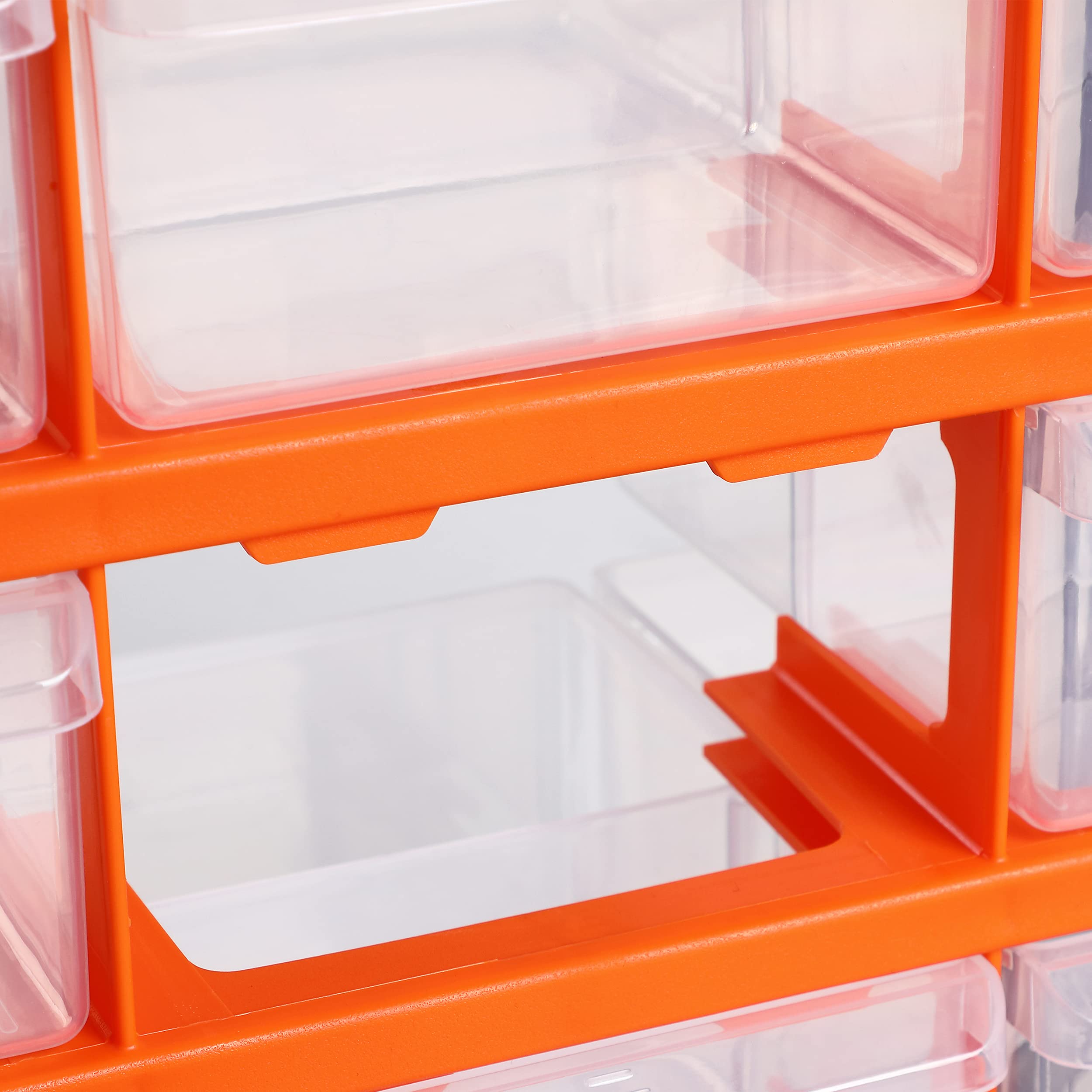 MONZANA® Organizador de Herramientas 18 Compartimentos Extraíbles Módulo Clasificador Piezas Pequeñas Cajas Almacenamiento Gabinete Tornillos Accesorios Garaje Bricolaje Ferretería Taller 47,5x38x16cm