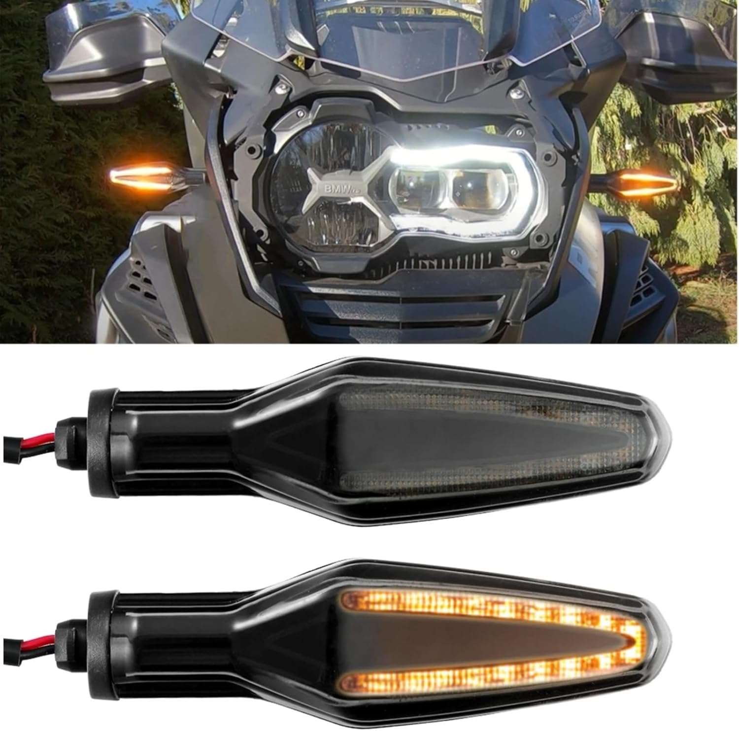 バイクの方向指示器 Compatible With F800GS 2012 2013 2014 2015 For R1200GS F バイク オートバイの信号灯 For R1200GS For ADVENTURE 2006-2013 For R1200R 2006-2015